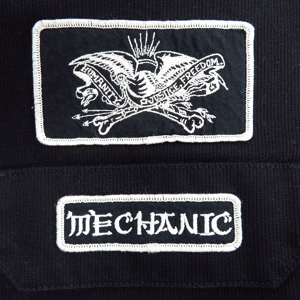 NEIGHBORHOOD/ネイバーフッド タンクジャケット ワッペン ブラック/Mの