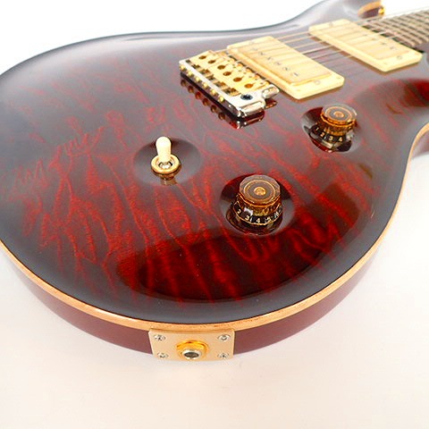 実際に弊社で買取させて頂いた★Paul Reed Smith/ポールリードスミス KQ RUN CUSTOM 24 FIRE RED エレキギター ハードケース付きの画像 5枚目