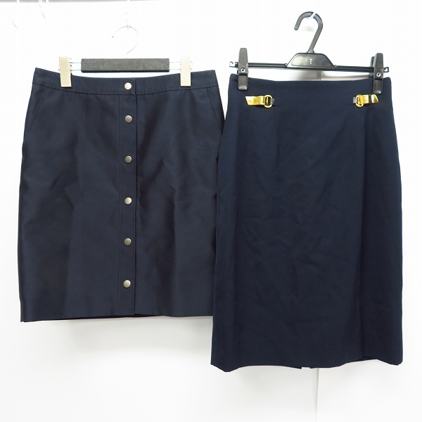 実際に弊社で買取させて頂いたCELINE/セリーヌ ADORE/アドーア スカート ネイビー/38 2点セット