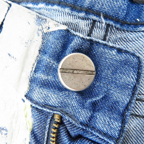 実際に弊社で買取させて頂いたDIESEL BLACK GOLD/ディーゼル ブラックゴールド PHUKIG PANTALONI コーティング デニムパンツ 26の画像 6枚目