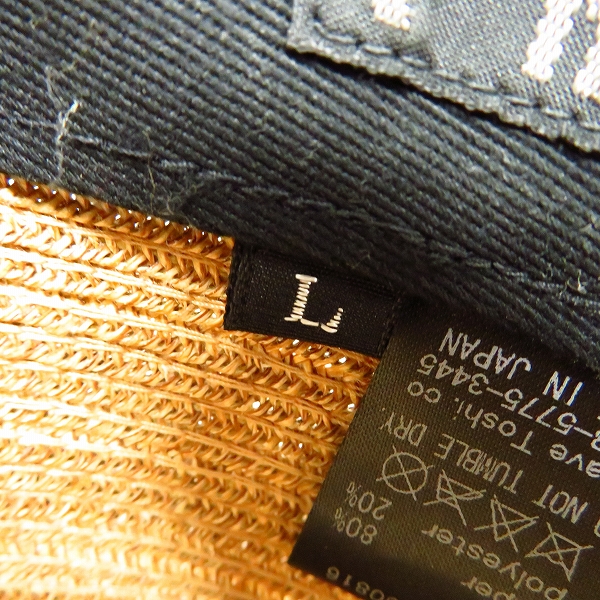 実際に弊社で買取させて頂いたCA4LA/カシラ ウール/ストローハット 2点セット/Lの画像 3枚目