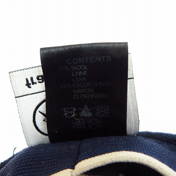 実際に弊社で買取させて頂いた【難有り】KANGOL×Fragment Design/カンゴール×フラグメントデザイン BERMUDA GALAXY ハンチング ニットキャップ Lの画像 7枚目