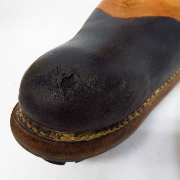 実際に弊社で買取させて頂いたalfredo BANNISTER/アルフレッドバニスター ビブラムソール サイドジップレザーブーツ/44の画像 6枚目