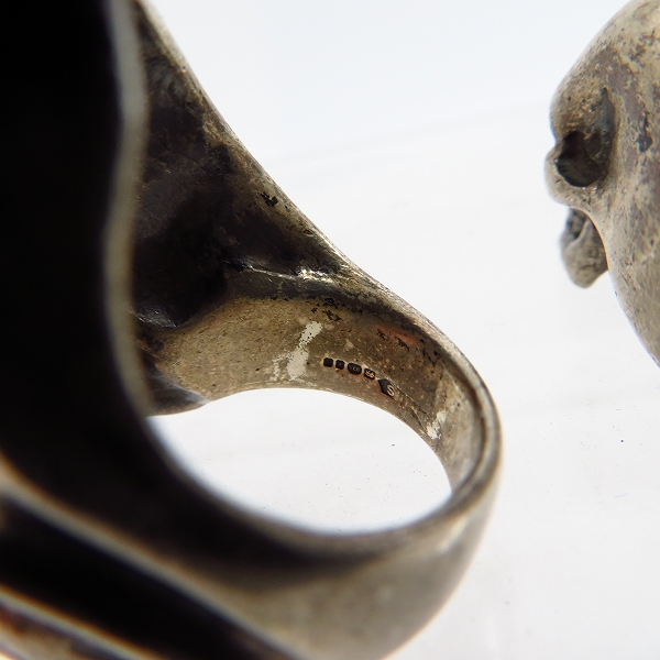 実際に弊社で買取させて頂いた【ギャラ付き】CRAZY PIG/クレイジーピッグ GALLOWS/ギャロウズ スカル リング/12号/13号の画像 4枚目