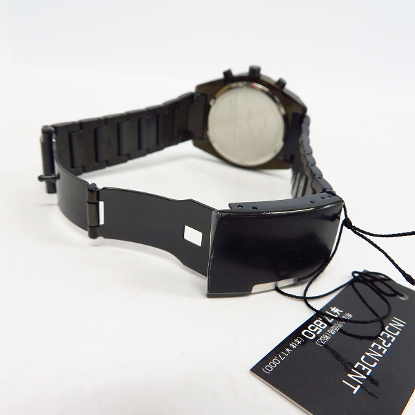 実際に弊社で買取させて頂いた【動作未確認】INDEPENDENT/インディペンデント 腕時計 クロノ J550-002675-01の画像 2枚目