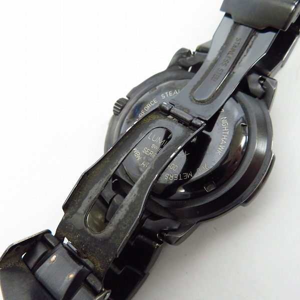 実際に弊社で買取させて頂いた【動作未確認】LUMINOX/ルミノックス NIGHT HAWK/ナイトホーク 3400シリーズ F-117の画像 4枚目