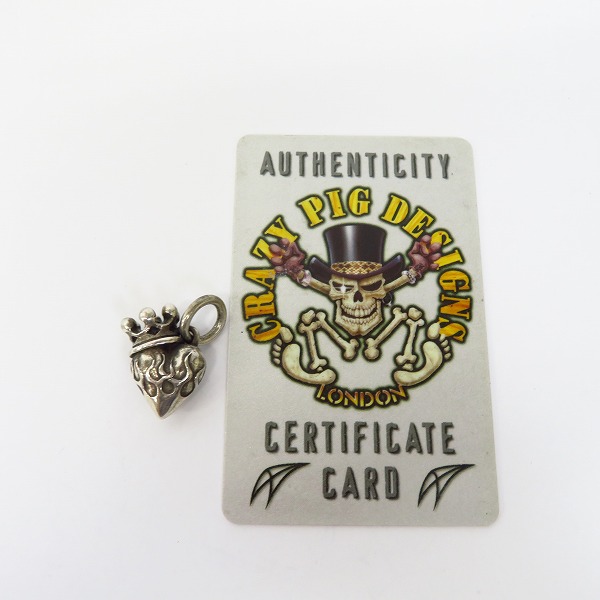 実際に弊社で買取させて頂いた【ギャラ付】CRAZY PIG/クレイジーピッグ 3Dセイクリッドハートペンダントの画像 7枚目