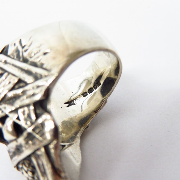 実際に弊社で買取させて頂いた【ギャラ付】CRAZY PIG/クレイジーピッグ トゥームレイダースカルリング 18号の画像 6枚目