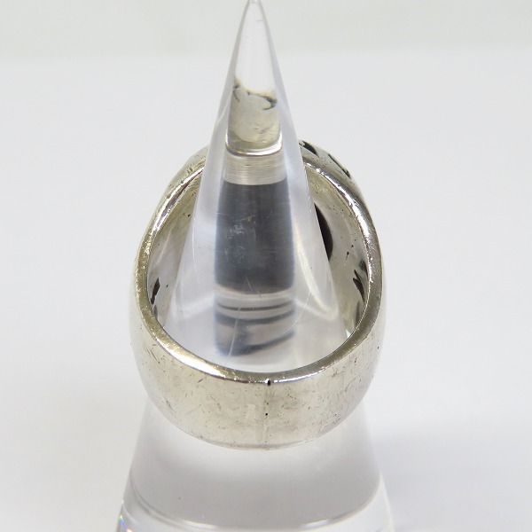 実際に弊社で買取させて頂いた【ギャラ付】CRAZY PIG/クレイジーピッグ トライバルスカルリング 15.5号の画像 3枚目