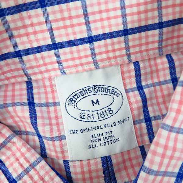 実際に弊社で買取させて頂いたBROOKS BROTHERS/ブルックスブラザーズ ストライプ/チェック 長袖シャツ/M/16-32/2点セットの画像 4枚目