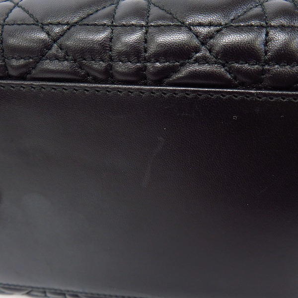 実際に弊社で買取させて頂いたChristian Dior/クリスチャンディオール カナージュ レザー ハンドバックの画像 6枚目