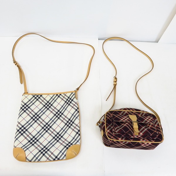 実際に弊社で買取させて頂いたBURBERRY BLUE LABEL/バーバリーブルーレーベル ショルダーバッグ 2点セット