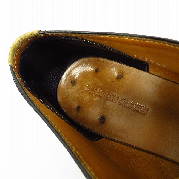 実際に弊社で買取させて頂いたDIET BUTCHER SLIM SKIN/ダイエットブッチャースリムスキン 4ホール レザーシューズ/43の画像 4枚目