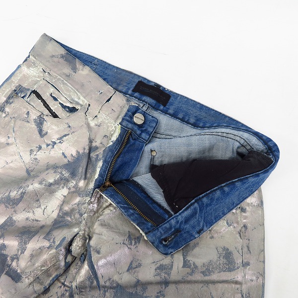 実際に弊社で買取させて頂いたDIESEL BLACK GOLD/ディーゼル ブラックゴールド PHUKIG PANTALONI コーティング デニムパンツ 26の画像 2枚目