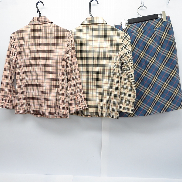 実際に弊社で買取させて頂いたBURBERRY BLUE LABEL/バーバリーブルーレーベル スカート/シャツ 3点セット/38の画像 1枚目