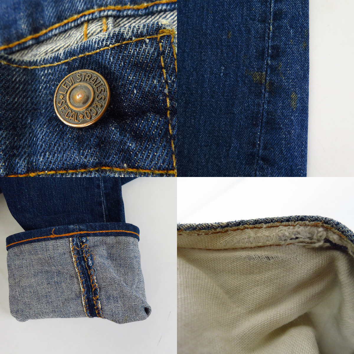 LEVIS/リーバイス 505 刻印5/シングルステッチ TALON/タロンジップ 