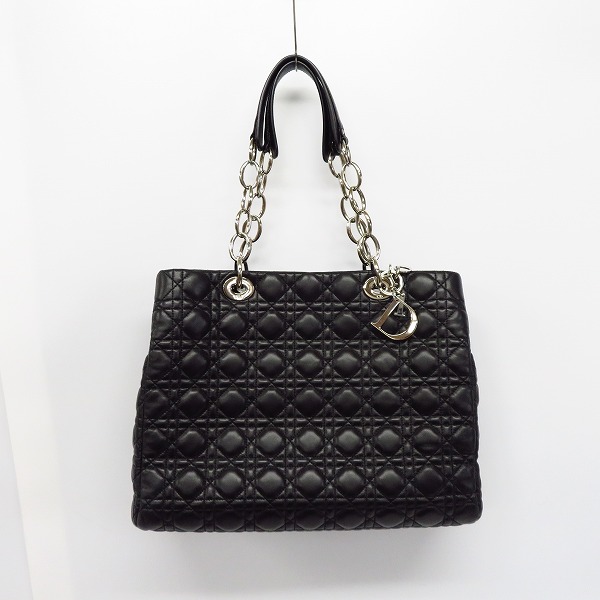 実際に弊社で買取させて頂いたChristian Dior/クリスチャンディオール カナージュ レザー ハンドバックの画像 1枚目