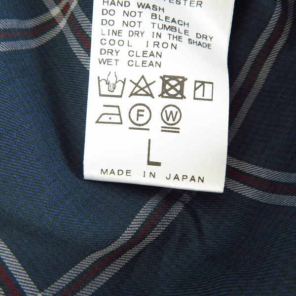 実際に弊社で買取させて頂いたEDIFICE/エディフィス チェック柄 半袖シャツ/Lの画像 3枚目