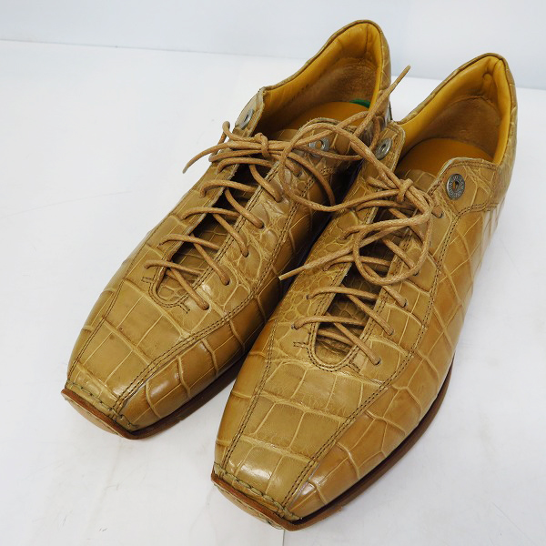 実際に弊社で買取させて頂いたGIORGIO ARMANI/ジョルジオアルマーニ クロコ型押しシューズ/40