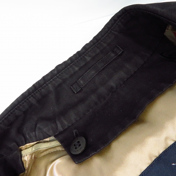 実際に弊社で買取させて頂いたBURBERRY LONDON/バーバリーロンドン トレンチコート 比翼ボタン ライナー付き コットン/Mの画像 6枚目