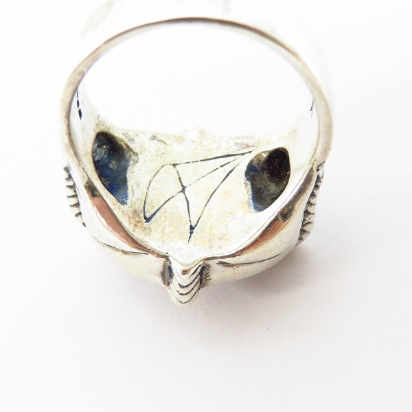 実際に弊社で買取させて頂いた【ギャラ付】CRAZY PIG/クレイジーピッグ フォークロウズアイリング レッド/キャッツアイ 23.5号の画像 5枚目