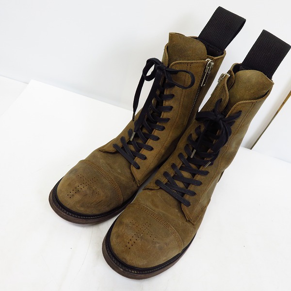 実際に弊社で買取させて頂いたDIET BUTCHER SLIM SKIN/ダイエットブッチャースリムスキン サイドジップ レザーブーツ/43