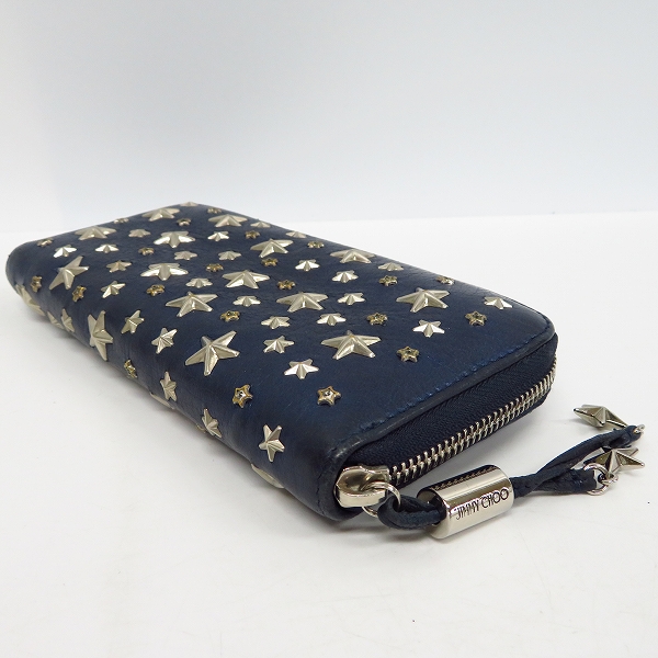 実際に弊社で買取させて頂いたJIMMY CHOO/ジミーチュウ 132 FILIPA PRT クリスタルスタースタッズ 長財布/ウォレットの画像 2枚目