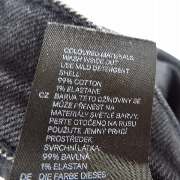 実際に弊社で買取させて頂いたBALMAIN×H&M/バルマン×エイチアンドエム コーティングバイカーデニムパンツ/US30の画像 5枚目