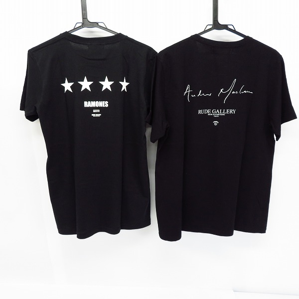 実際に弊社で買取させて頂いた【未使用】RUDE GALLERY/ルードギャラリー 半袖 Tシャツ/カットソー ブラック L/2点セットの画像 1枚目
