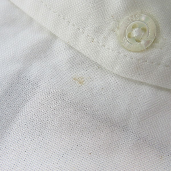 実際に弊社で買取させて頂いたHBNS/HABANOS/ハバノス ボーダーニット切替 長袖 ボタンダウンシャツ/XLの画像 6枚目