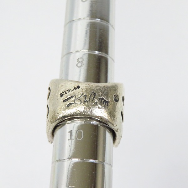 実際に弊社で買取させて頂いたBILL WALL LEATHER/BWL/ビルウォールレザー 18K MALIBU/マリブ クロス リング/9号の画像 6枚目