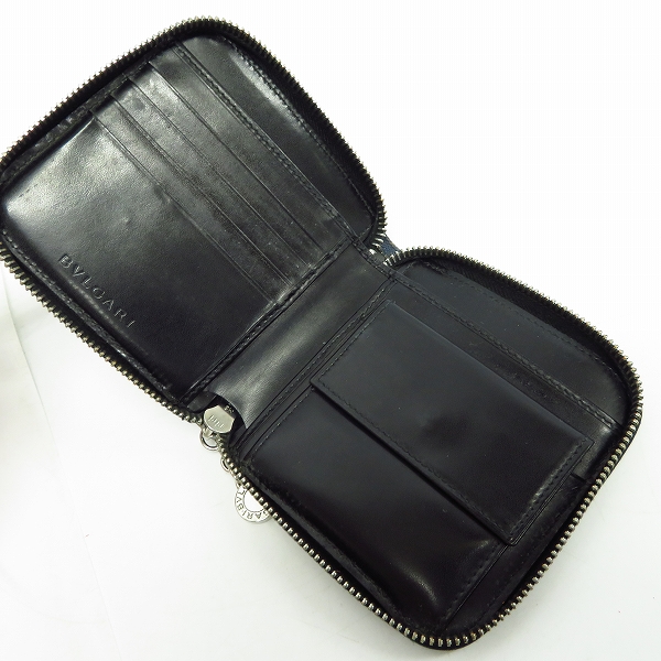 実際に弊社で買取させて頂いたBVLGARI/ブルガリ 二つ折り 財布/ウォレット ラウンドファスナー ロゴマニア キャンパスの画像 3枚目