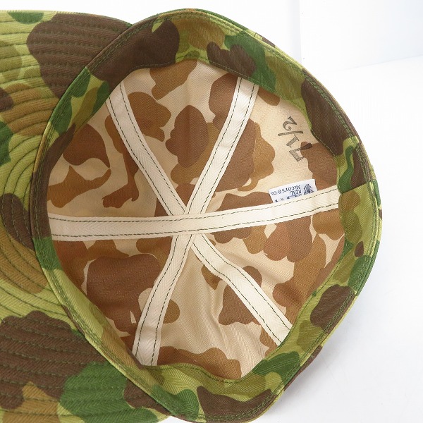 THE REAL McCOY'S フロッグスキン　CAP 迷彩キャップ　美品 THE REAL McCOY'S/リアルマッコイズ FROGSKIN MECHANIC CAP