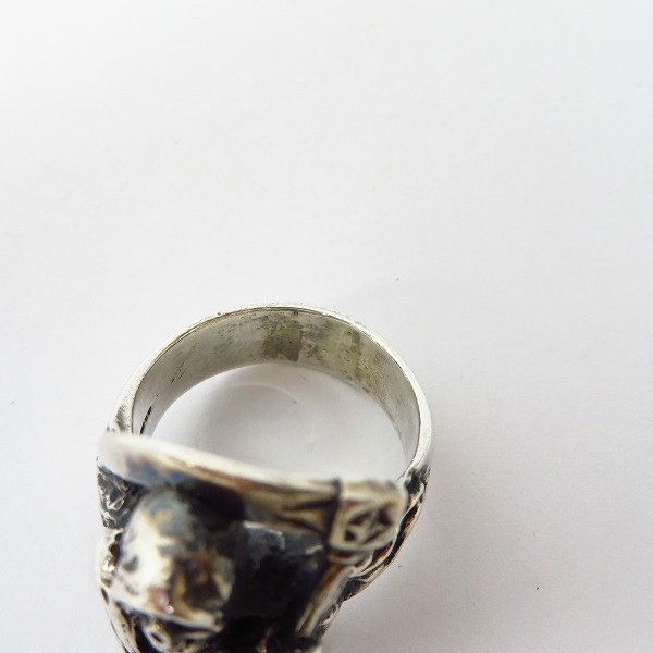 実際に弊社で買取させて頂いた【ギャラ付】CRAZY PIG/クレイジーピッグ ラージグリムリーパーリング 25号の画像 7枚目