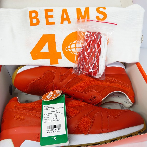 実際に弊社で買取させて頂いた【未使用】Diadora×BEAMS/ディアドラ×ビームス “N9000 BEAMS 40TH ANNIVERSARY”の画像 7枚目