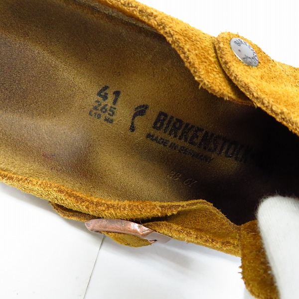 実際に弊社で買取させて頂いたBIRKENSTOCK/ビルケンシュトック スウェード/レザー ボストンサンダル/26.5の画像 4枚目