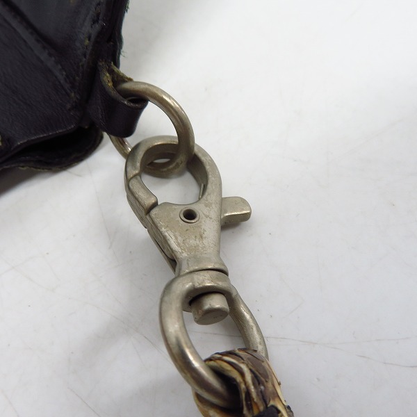 実際に弊社で買取させて頂いたLOUNGE LIZARD/ラウンジリザード 2つ折りウォレット/ウォレットコードの画像 8枚目