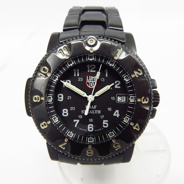 実際に弊社で買取させて頂いた【動作未確認】LUMINOX/ルミノックス NIGHT HAWK/ナイトホーク 3400シリーズ F-117