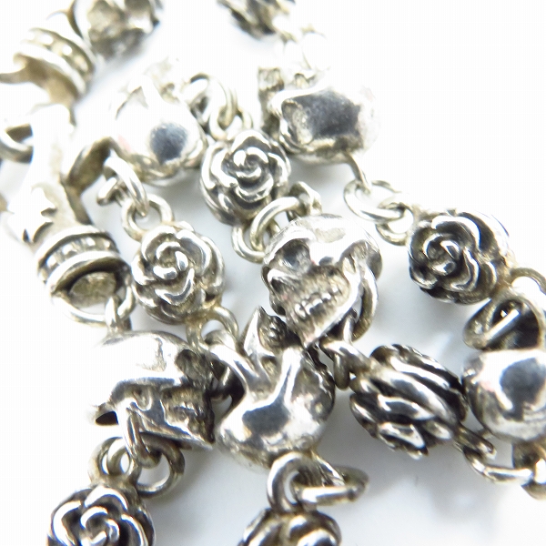 実際に弊社で買取させて頂いたDEAL DESIGN/ディールデザイン スカルズ＆ローゼス ブレスレットの画像 2枚目