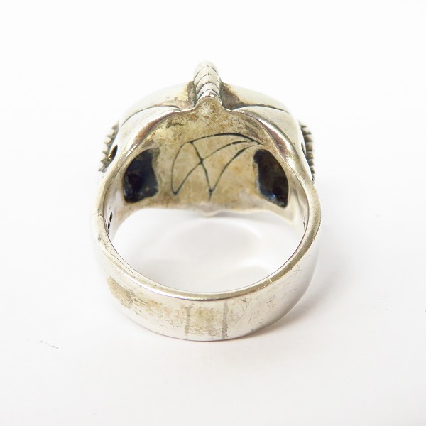 実際に弊社で買取させて頂いた【ギャラ付】CRAZY PIG/クレイジーピッグ フォークロウズアイリング レッド/キャッツアイ 23.5号の画像 3枚目