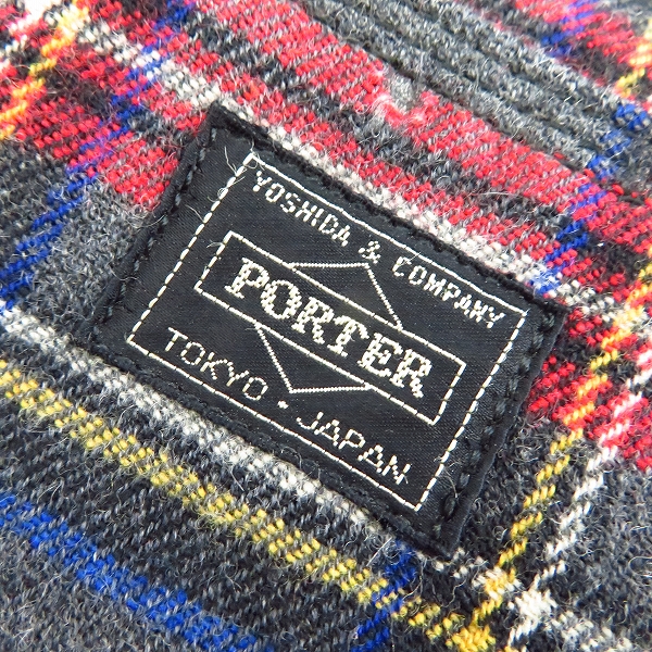 実際に弊社で買取させて頂いたHEAD PORTER/ヘッドポーター チェック柄 ハンドバッグの画像 3枚目