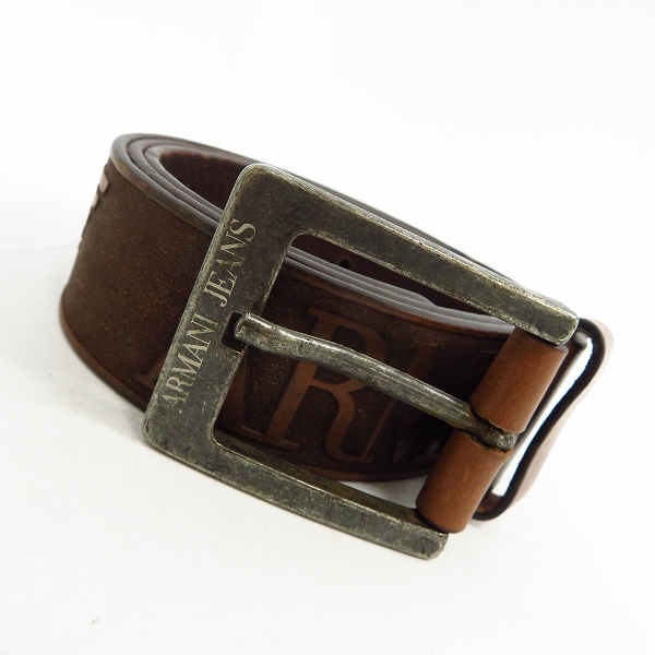 実際に弊社で買取させて頂いたARMANI JEANS/アルマーニジーンズ レザーベルト イタリア製