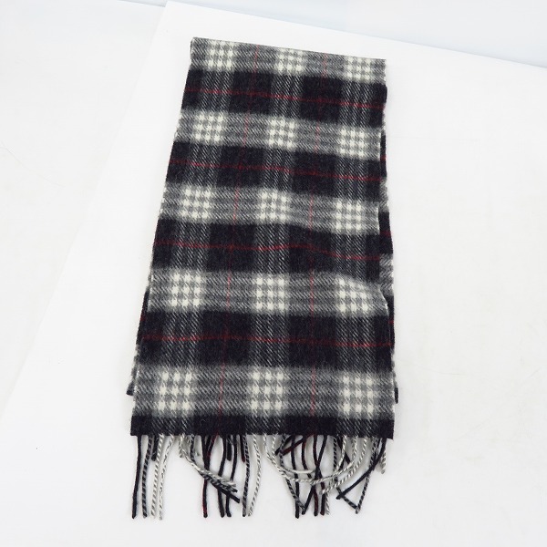 実際に弊社で買取させて頂いたLounge Lizard/ラウンジリザード ウール100％ チェック柄マフラー の画像 3枚目
