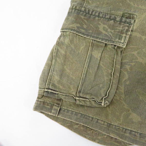 実際に弊社で買取させて頂いたMarbles/マーブルス カモフラ柄 ハーフパンツ/ダメージ加工 コットンパンツ S/M 2点セット　の画像 7枚目