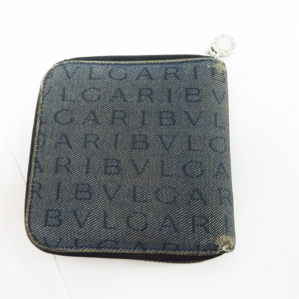 実際に弊社で買取させて頂いたBVLGARI/ブルガリ 二つ折り 財布/ウォレット ラウンドファスナー ロゴマニア キャンパスの画像 1枚目