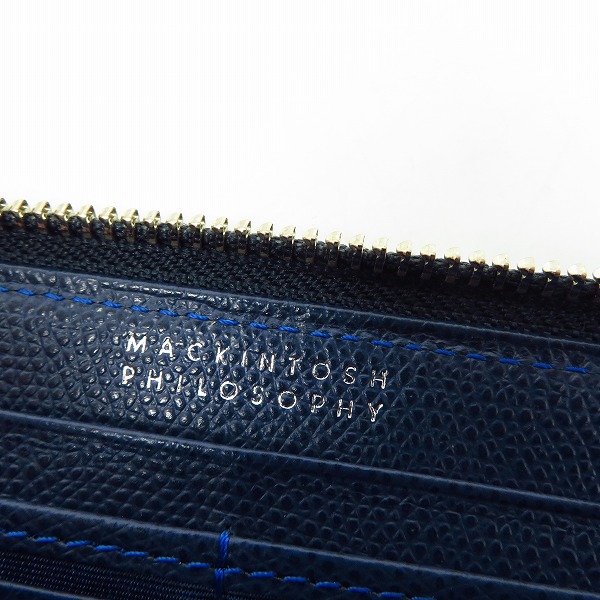 実際に弊社で買取させて頂いたMACKINTOSH PHILOSOPHYマッキントッシュ フィロソフィー ラウンドジップ長財布の画像 4枚目