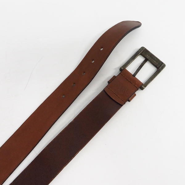 実際に弊社で買取させて頂いたARMANI JEANS/アルマーニジーンズ レザーベルト イタリア製の画像 1枚目