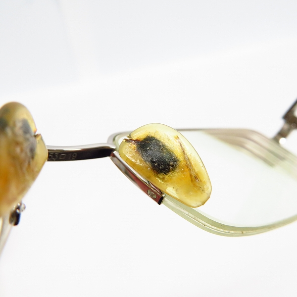 実際に弊社で買取させて頂いたBVLGARI/ブルガリ 眼鏡/メガネフレーム ハーフリム イタリア製 188 102の画像 6枚目