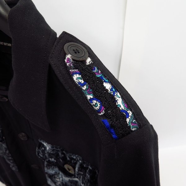 実際に弊社で買取させて頂いたDIET BUTCHER SLIM SKIN/ダイエットブッチャースリムスキン 11AW 切替シャツ/1の画像 8枚目