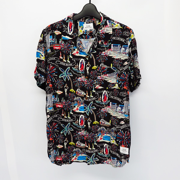 実際に弊社で買取させて頂いたCRIMIE/クライミー アロハ柄 半袖 ボーリングシャツ/XL